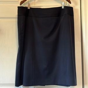 Navy suit skirt